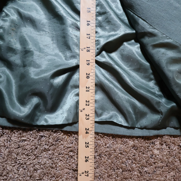 H&M Cotton Linen Blazer Sage Green Single-Breasted US 18 (Fits Like 12) SoftGirl - Picture 15 of 16